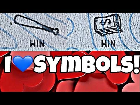 SYMBOLS AND MORE SYMBOLS! $29 Mix of Illinois and DC Lottery Scratch Tickets