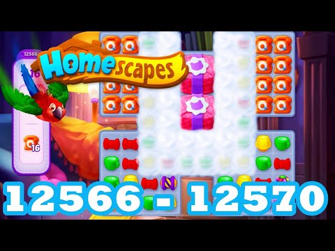 Homescapes Level 12566 - 12570 HD 3 - match puzzle Gameplay | android | IOS | 12567 | 12568 | 12569