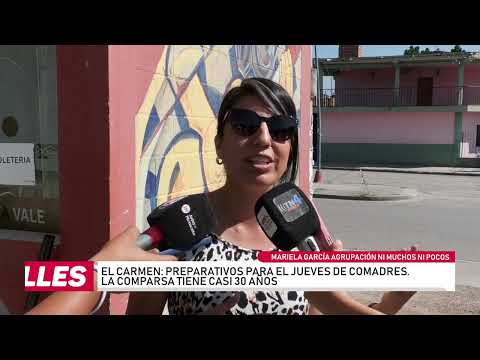 El Carmen: preparativos para el "Jueves de Comadre" con una comparsa de casi 30 años