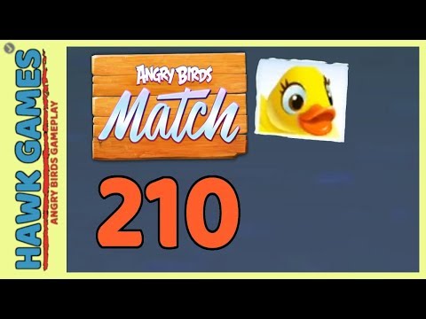 Angry Birds Match ⭐ Level 210 Super hard - Walkthrough, No Boosters