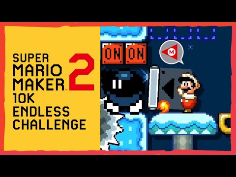 10K Endless Mode Challenge | Normal ⭐ Super Mario Maker 2 🍄 Level 172+ #020