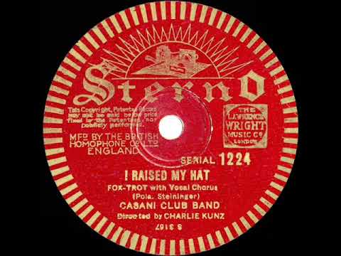 1933 Charlie Kunz - I Raised My Hat (Phyllis Robins, vocal)
