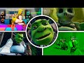 SHREK LINE ALL Funny Cutscenes Shrek Nuke Shrek Revenge Obby Badge Roblox Funny Game