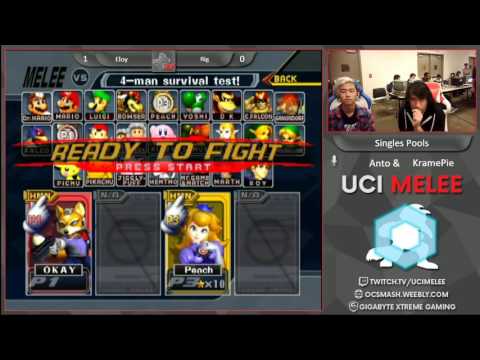 UCI Quarterly #1 Single's Pools - Eloy(Fox) vs. Rig(Peach)