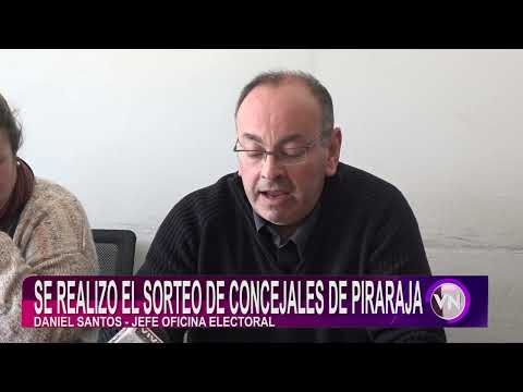 Sorteo concejal de Pirarajá.