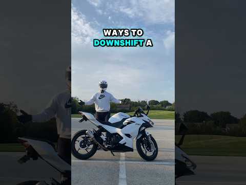 Here Are 3 Different Ways To Downshift A Motorcycle #ninja400 #shorts