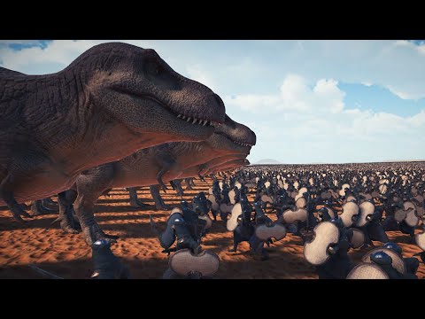 1000 T-REX vs 1 MILLION PERSIAN UEBS 2 Ultimate Epic Battle Simulator 2