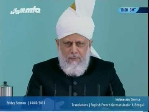 (Indonesian) Ultimate triumph of divine communities, Friday Sermon 4 March 2011 Islam Ahmadiyya