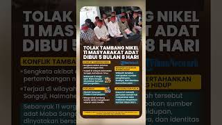 Tolak Tambang Nikel, 11 Masyarakat Adat Maluku Utara Malah Dipenjara 5 Bulan 8 Hari