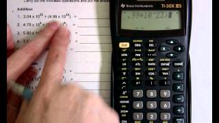 Scientific Notation Using a Calculator