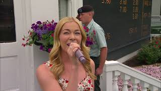 May.2,2009 26 Year Old LeAnn Rimes Performs The National Anthem At The Kentucky Derby In Louisville.