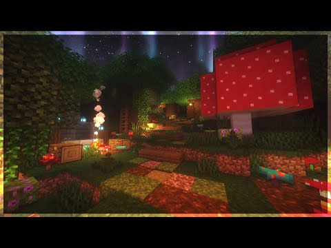 🍄 Minecraft Enchanted Forest Ambience w/ Relaxing Fantasy Music | 8 Hours