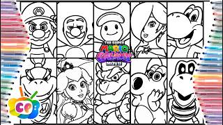 The Super Mario galaxy movie ALL characters / Super mario galaxy movie coloring page