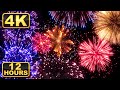 4K Amazing Fireworks Show With Sound 12 Hours Of Best Fireworks Show Ever Relaxation Time