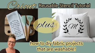 *HAPPY NEW YEAR!!* Let's create our own resuable stencils and make permanent washable fabric decor!!