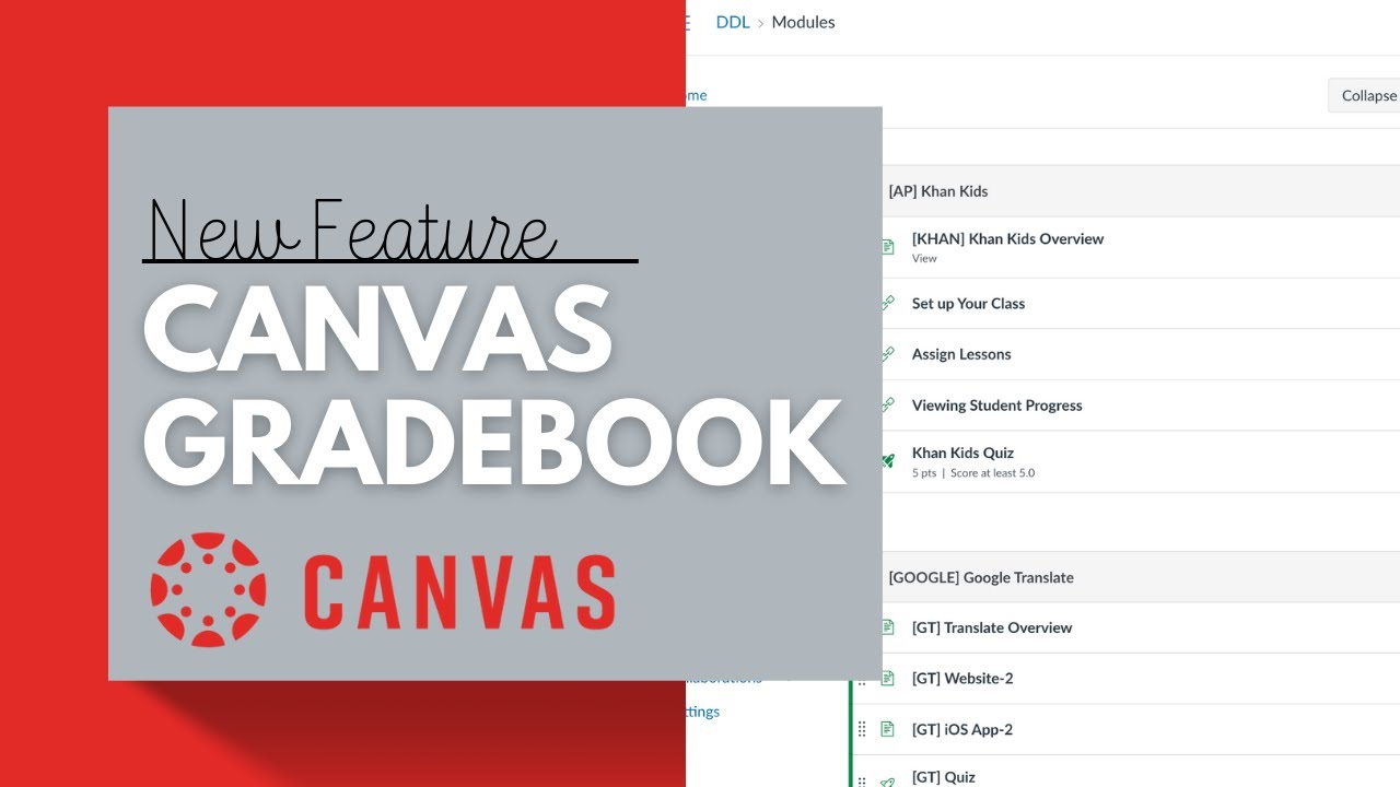 The New Canvas Gradebook