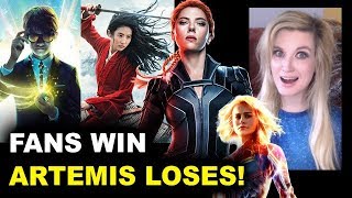 Mulan July, Black Widow November, Captain Marvel 2 2022, Artemis Fowl Disney Plus