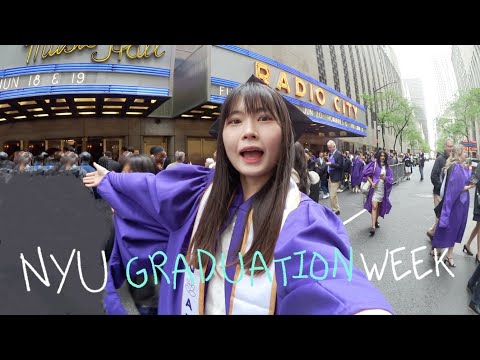 vlog | nyu graduation week, celebrate with mom, partner, and friends!
