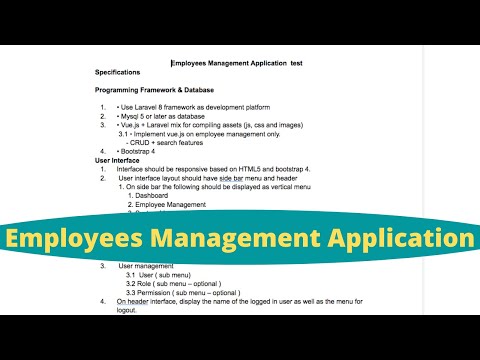 01 Employees Management Application with Laravel and Vuejs