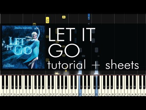 Frozen Let It Go Piano Tutorial Idina Menzel Sheets
