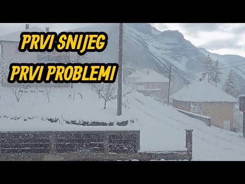 Snježne padavine izazvale HAOS I PROBLEME❄️ Prvi snijeg, mečava, stari problemi ( nema struje ) 🌨🌧
