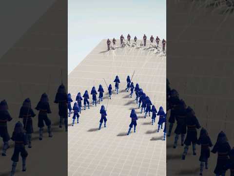 20x SAMURAI vs 10x INFANTRY - TOTALLY ACCURATE BATTLE SIMULATOR | TABS