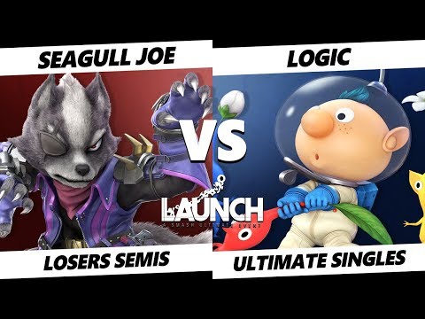 Smash Ultimate Tournament - Seagull Joe (Wolf) Vs. Logic (Olimar) - Launch 2 Losers Semis