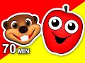 The Apple Is Red Plus More 70 Minute Compilation 3D Animation Baby Learn Colors More