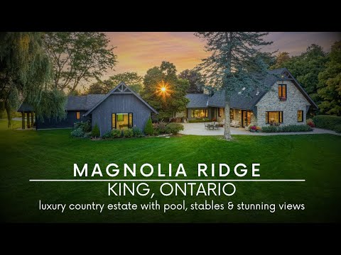Magnolia Ridge: Luxury Country Estate with Pool Complex & Stunning Views in King, Ontario