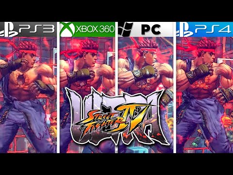 Ultra Street Fighter IV | PS3 vs Xbox 360 vs PC vs PS4 | Full Graphics Comparison