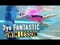 Little Kira Learn To Swim Like A Fish At 3 Years Old ️