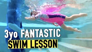 Little Kira learn to Swim like a Fish at 3 years old! 🐟☀️