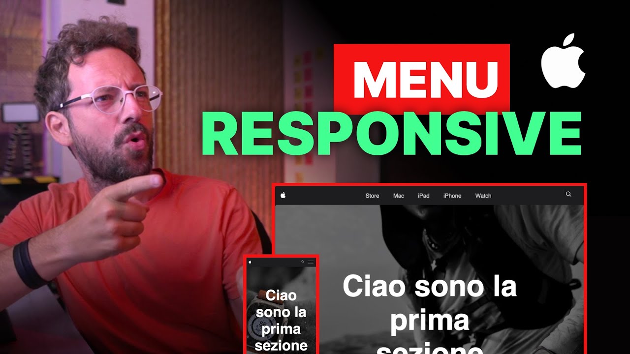 Come creare il Menu Responsive di Apple con Animazioni e Flexbox (HTML/CSS Tutorial)