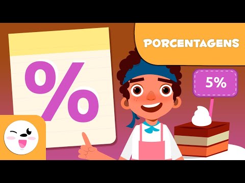 Porcentagens para crianças % - O que é uma porcentagem? - Matemática para crianças