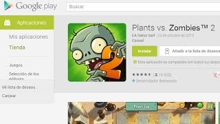 preview picture of video 'Plantas vs Zombies 2 Oficial Español Google Play // Tu Android Personal'