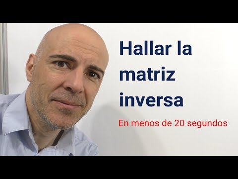 HALLAR LA INVERSA DE UNA MATRIZ 2×2 EN MENOS DE 20 SEGUNDOS (fórmula)