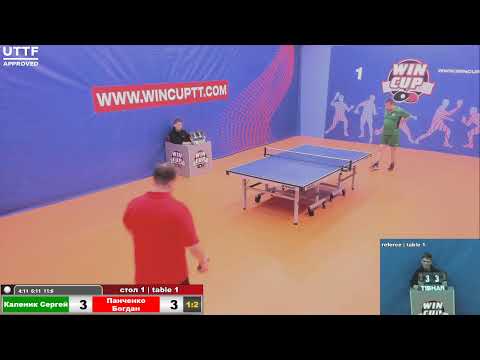 Каленик Сергей 1-3 Панченко Богдан  Турнир Восток 4 WINCUP 04.04.21 Прямая трансляция Зал1