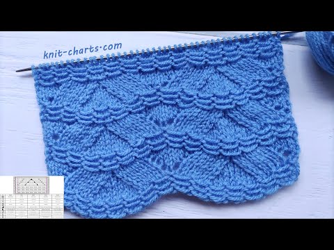 Wavy Stitch Knitting Pattern | Wellenmuster stricken | Punto onda ai ferri | Punto ondulado tejido