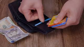 Шкіряний лаконічний гаманець для жінок ST Leather 22506 чорний