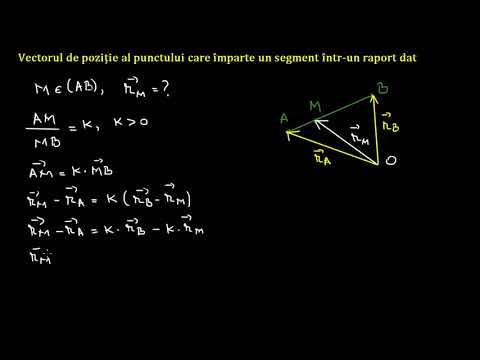 The position vector of a point (theory) | Lectii-Virtuale.ro