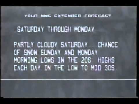 Local forecast (1986)
