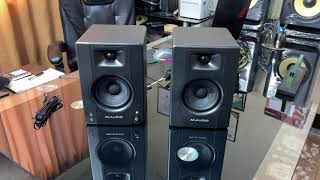 Video thumbnail for M-Audio BX4 4.5" Active Studio Monitor Pair | Unboxing | Demo by Drum Kings Trading