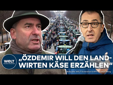 BAUERN-PROTEST IN BERLIN: "Özdemir müsste genauso wie der Rest der Truppe zurücktreten" – Aiwanger