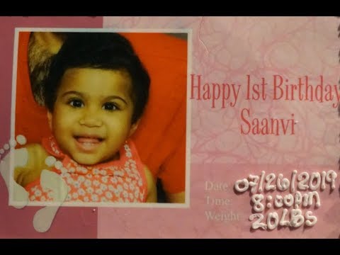 Saanvi 1st Birthday