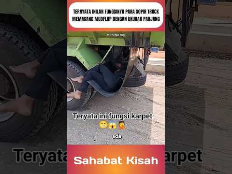 Ternyata inilah alasan para sopir memasang mudflap panjang pada trucknya #shorts