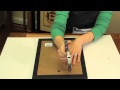 How To Secure The Backer To Picture Frames Picture Frame Crafts