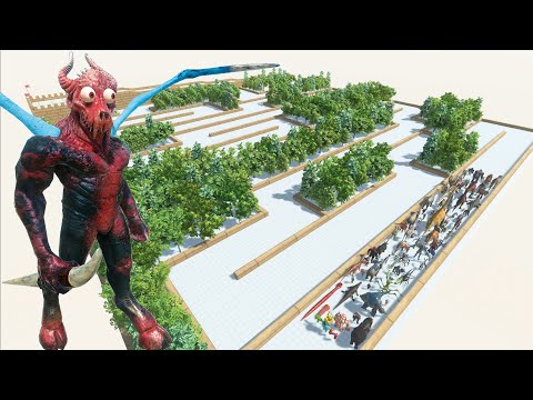 ESCAPE FROM ALIEN DEMON - JUNGLE COURSE - LAST SURVIVOR - Animal Revolt Battle Simulator