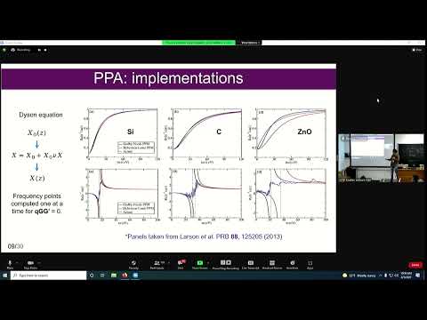 Yambo Code School (04/08 April 2022) - ICTP) - Frequency dependence in GW approximation