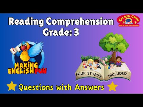 English Reading Comprehension for Grade 3  | Questions and Answers