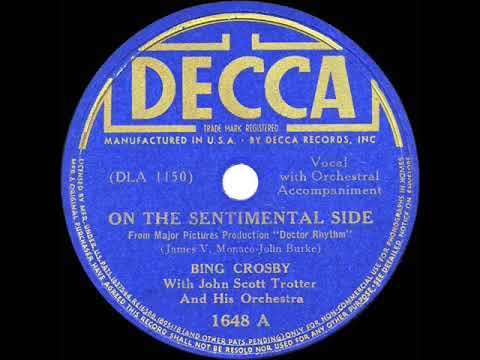 1938 HITS ARCHIVE: On The Sentimental Side - Bing Crosby